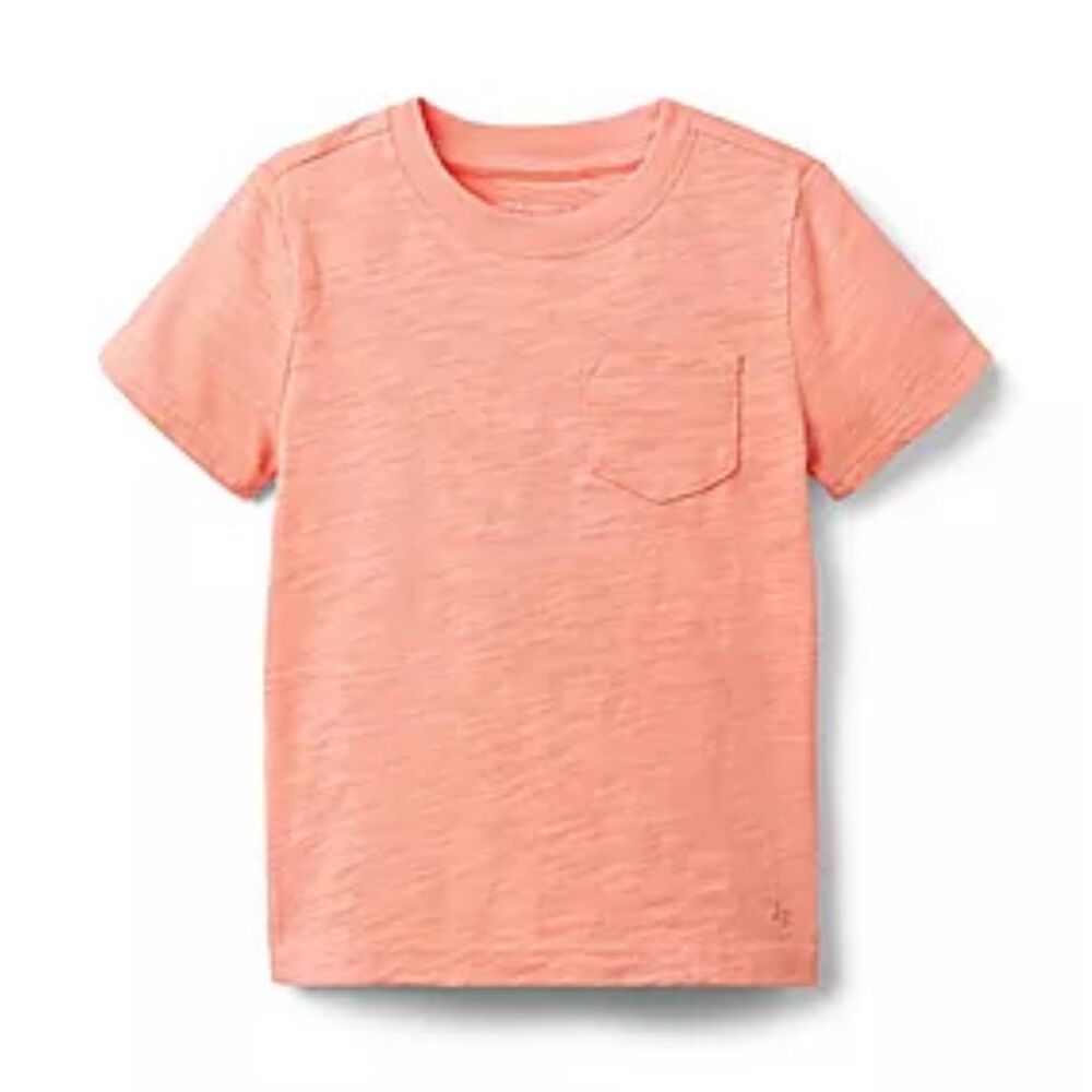 Janie and Jack The Slub Tee in Coral Size 4